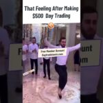 That Feeling of making $500 Day Trading #trading #daytrading #moneymaking