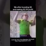 Investing $5  and Making A Huge PROFIT💰 #trading