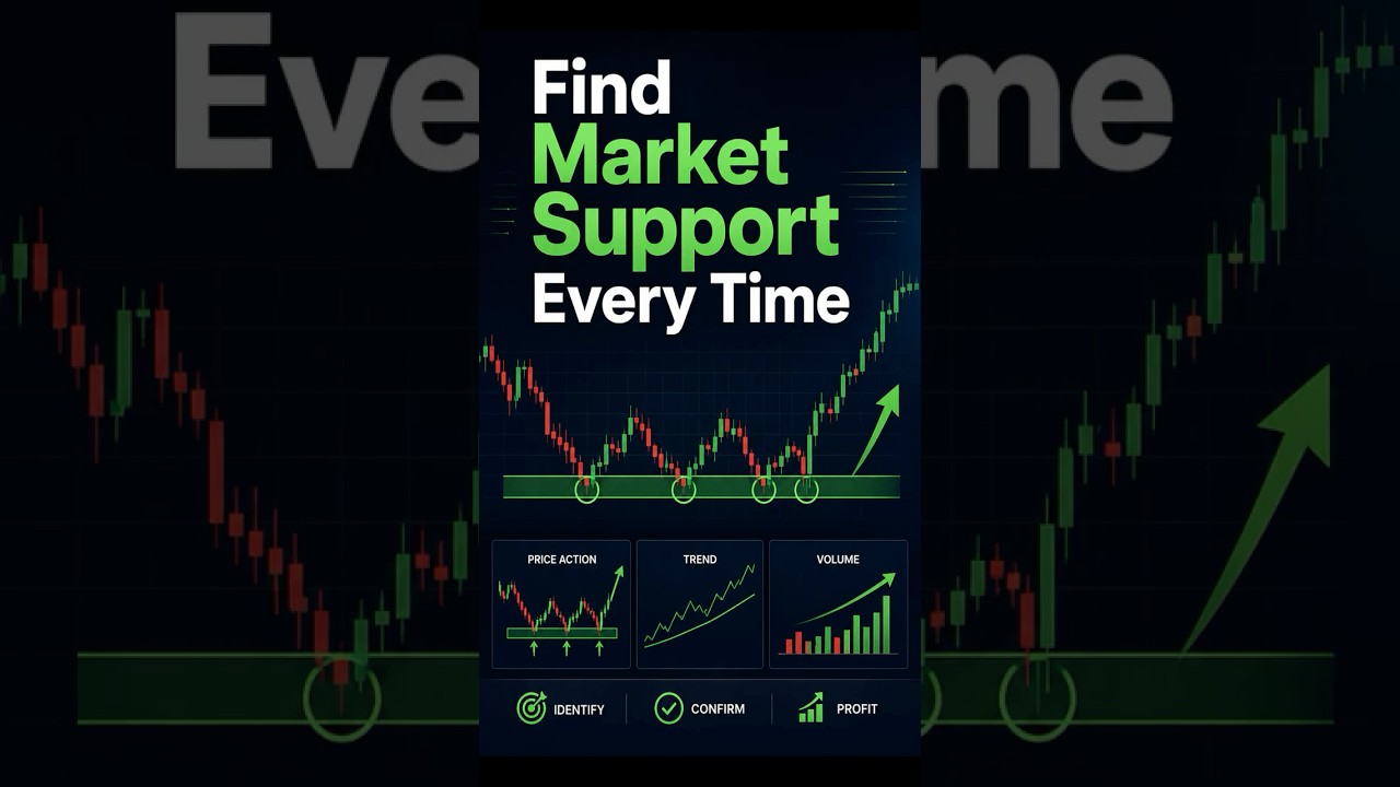 Find-Market-Support-Every-Time-trading-daytrading-stocktrading