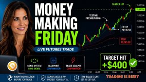 Money Making Friday! Live Futures Trade Hits Target Using Price Action